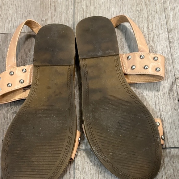 Steve Madden Tan Studded Sandals - Picture 3 of 4